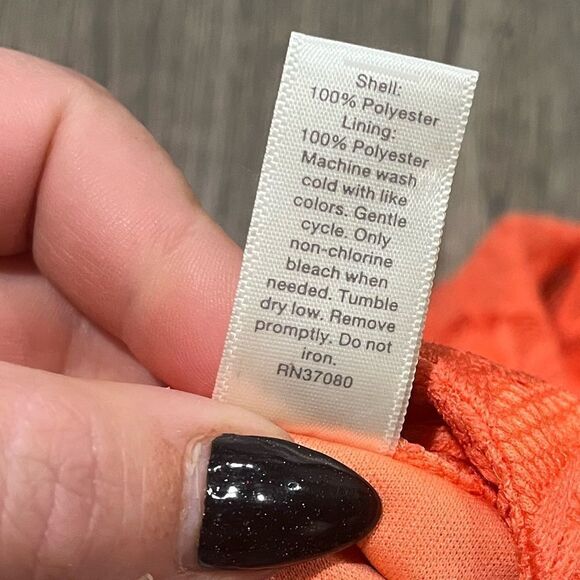 EST. 1946 Shift Dress Sleeveeless Floral Lace High Neck Knee Length Orange Large - Picture 5 of 8